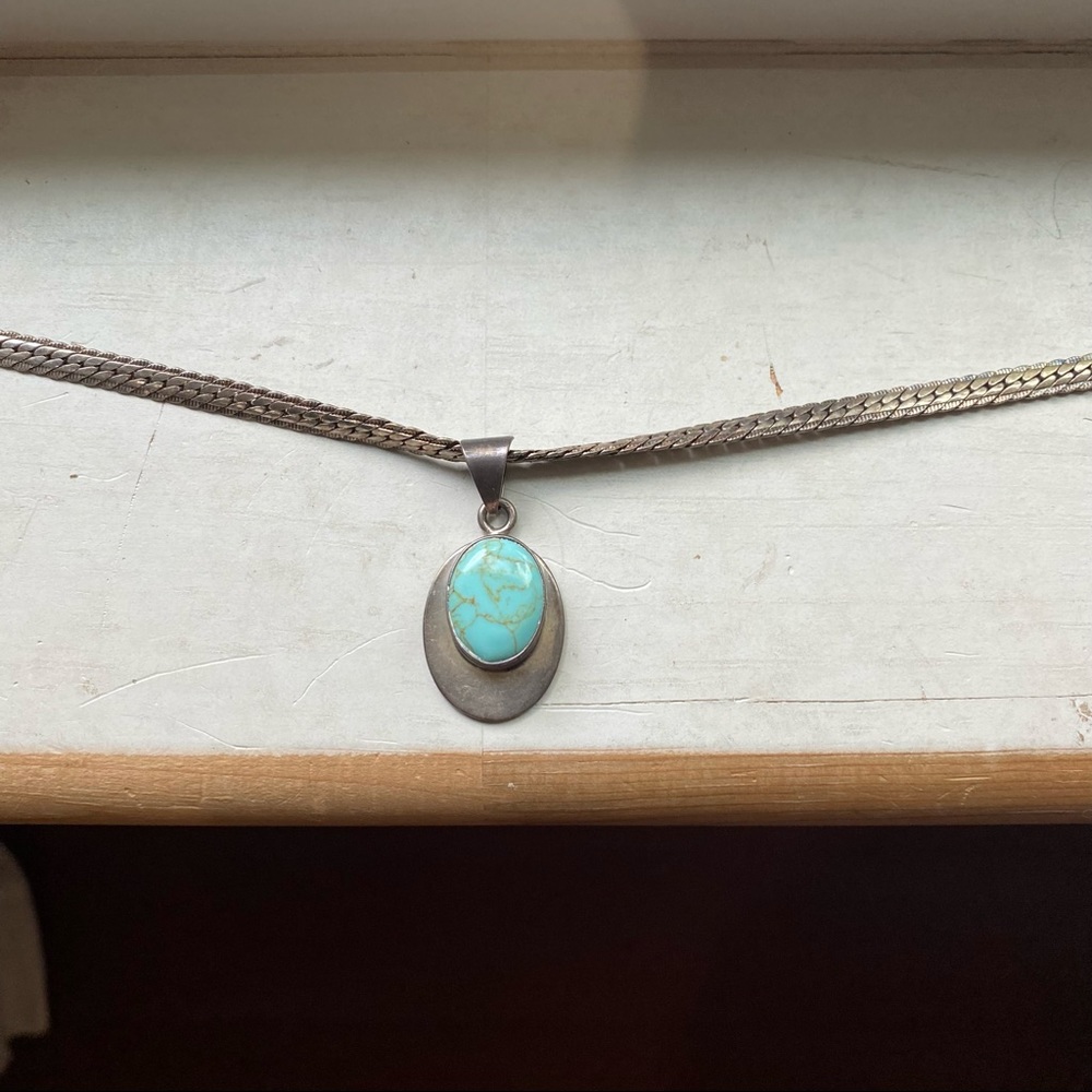 Sterling stone necklace - Picture 9 of 12